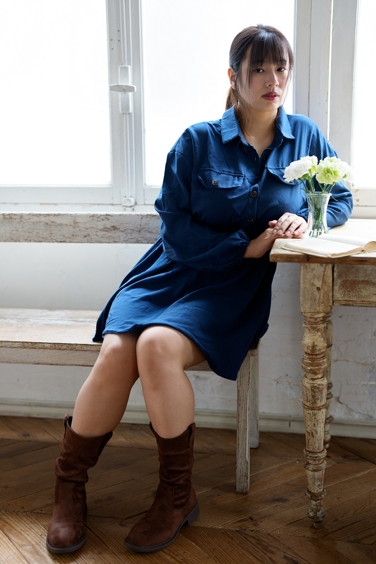 春菜はな★【限定メイキング動画付き】撮影着用済〈私物〉上下ランジェリー&ワンピ&チェキ - 画像 (5)