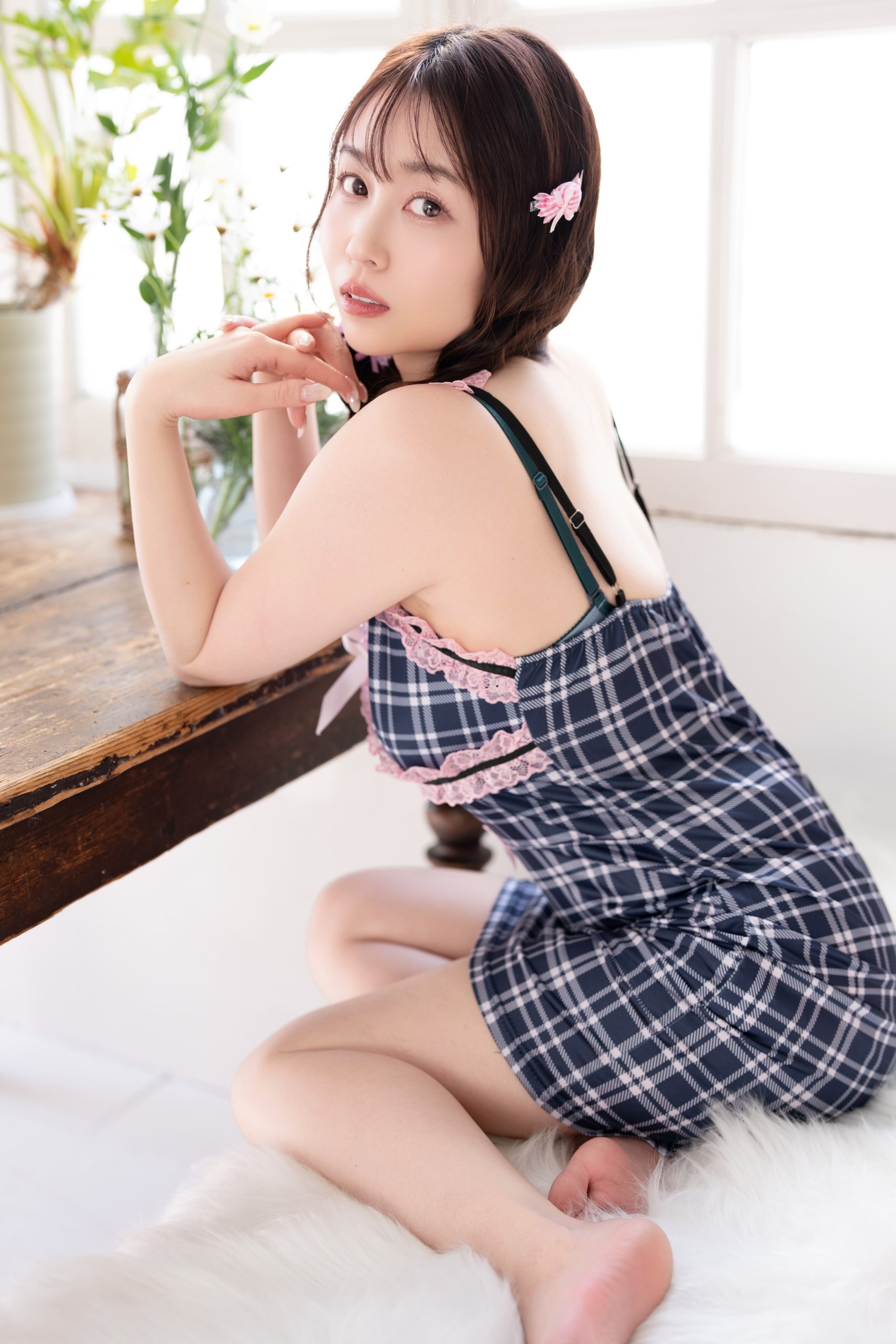 夢乃あいか★【限定メイキング動画付き】撮影着用済〈私物〉上下ランジェリー&ワンピ&チェキ - 画像 (4)