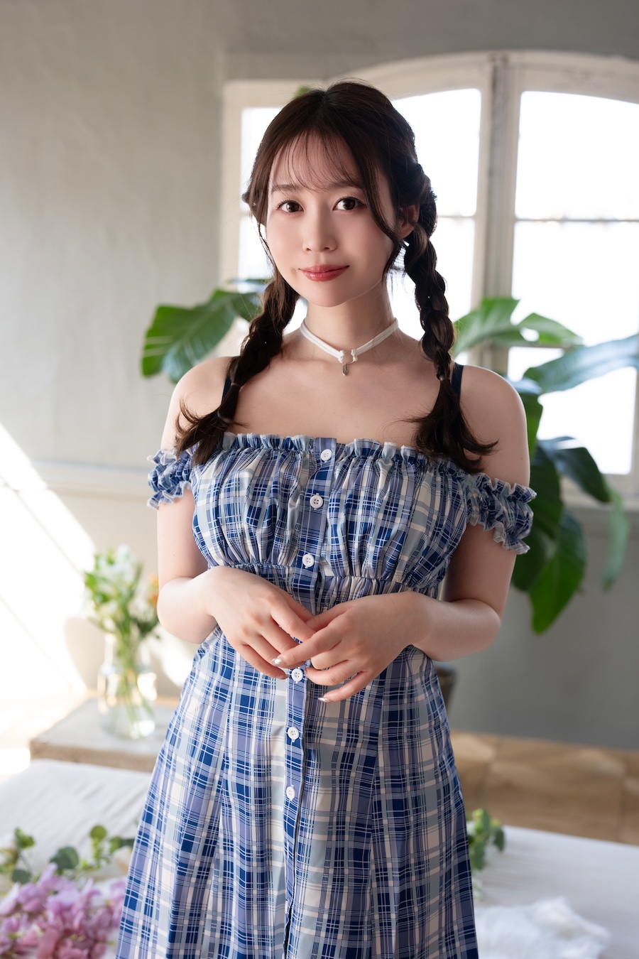 夢乃あいか★【限定メイキング動画付き】撮影着用済 〈私物〉上下ランジェリー&ストッキング&ワンピ&チェキ - 画像 (2)