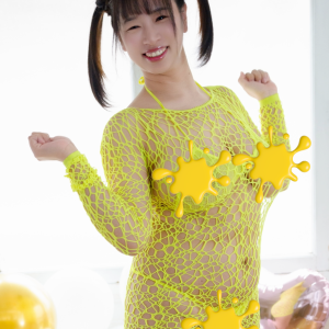 春菜はな★【限定メイキング動画付き】撮影着用済　網コスチューム一式＆靴下＆チェキ