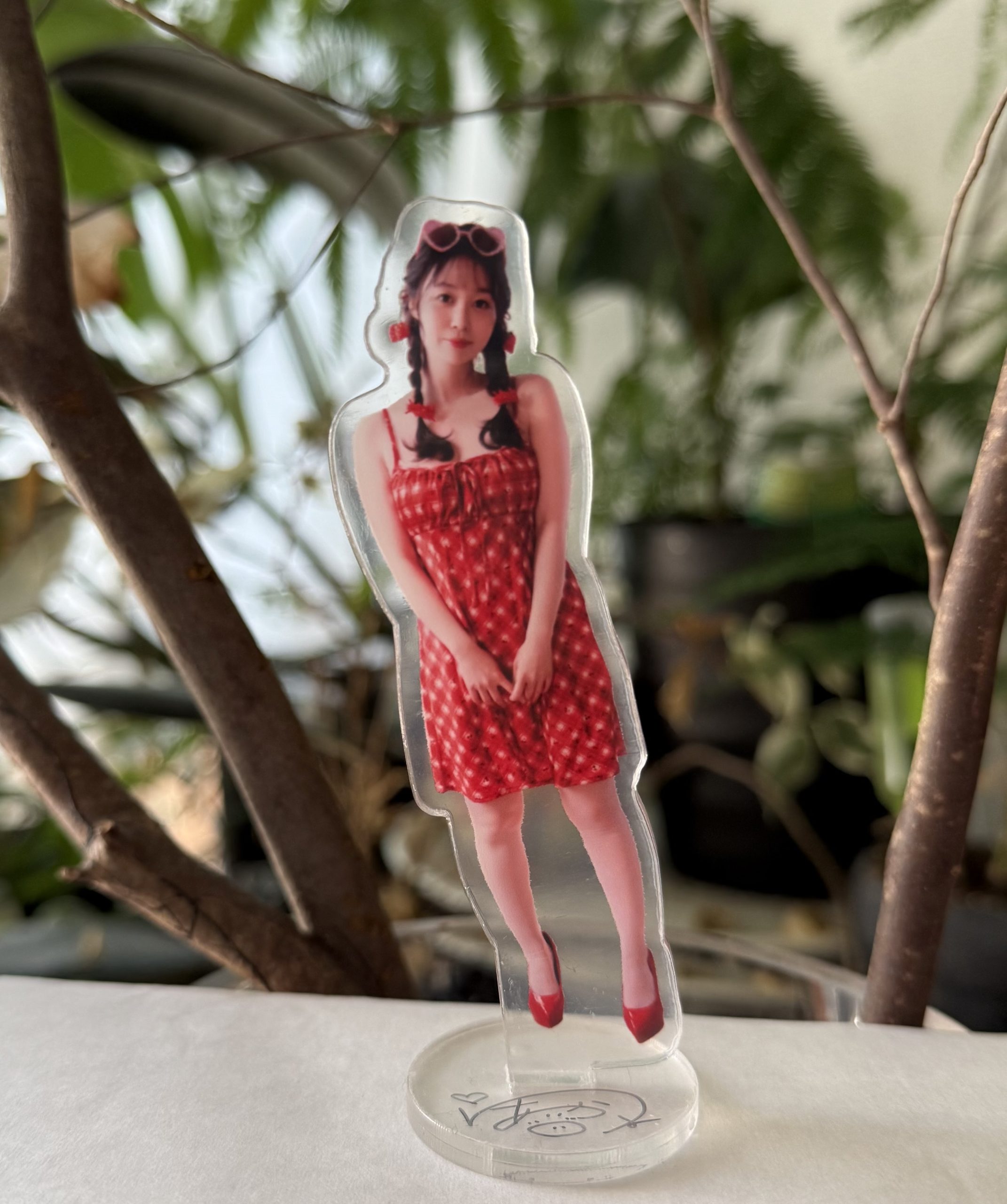 夢乃あいか★【落札者だけのメイキング動画付き】アクスタ&撮影着用済 〈私物〉上下ランジェリー - 画像 (5)