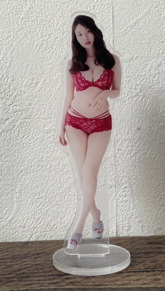 夢乃あいか★【落札者だけのメイキング動画付き】〈私物〉上下ランジェリー&トップス15㎝アクスタ - 画像 (5)